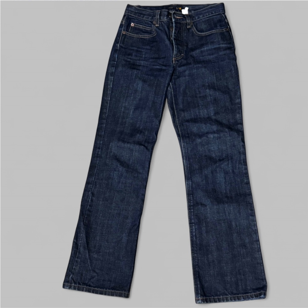 Vintage J.Crew Dark Wash Straight Leg Blue Jeans 100% Cotton 2 / 30 Classic Prep
